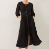 Monsoon Polly Pintuck Pleat Midi Dress