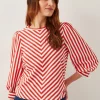 Monsoon Sally Stripe Jersey Top