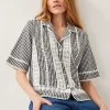 Monsoon Zoe Lace Gingham Cotton Shirt
