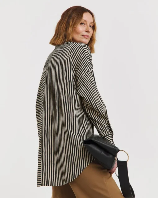 Multi Stripe Oversized Shirt