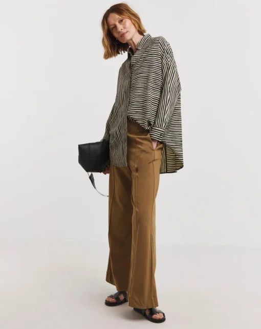 Multi Stripe Oversized Shirt