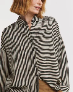 Multi Stripe Oversized Shirt