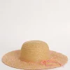 Multi-Weave Pink Wide Brim Hat