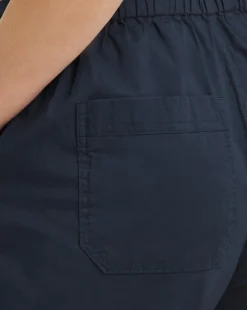 Navy Cotton Rich Parachute Utility Trousers