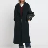 Navy Hybrid Bomber Longline Coat