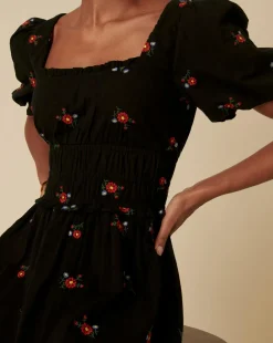 Nobody's Child Aggie Midi Dress Penny Embroidery