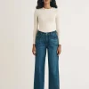 Nobody's Child Indigo Wash Wide Leg Jean 30