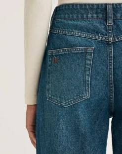 Nobody's Child Indigo Wash Wide Leg Jean 30