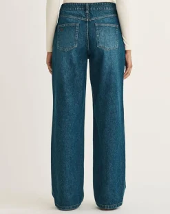 Nobody's Child Indigo Wash Wide Leg Jean 30