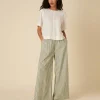 Nobody's Child Parker Green Stripe Trouser