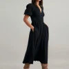 Nobody's Child Starlight Midi Seersucker Dress