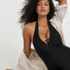 Non Wired Padded Halter Neck Swimsuit
