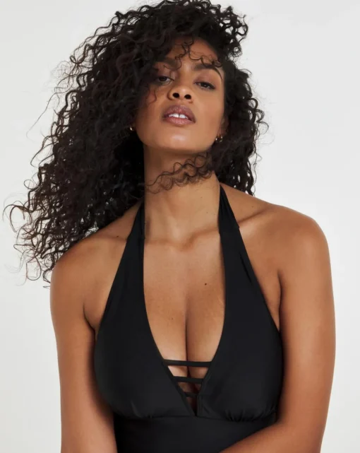 Non Wired Padded Halter Neck Swimsuit