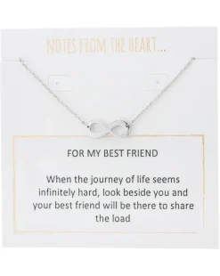 Notes From the Heart For My Best Friend Infinity Necklet