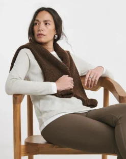 Oatmeal Crew Neck Long Sleeve Layered T-Shirt