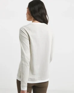 Oatmeal Crew Neck Long Sleeve Layered T-Shirt