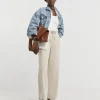 Oatmeal Wide Leg Joggers