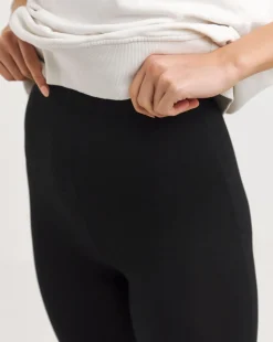 2 Pack Black Jersey High Waisted Leggings