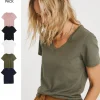 5 Pack The V Neck Short Sleeve T-Shirt