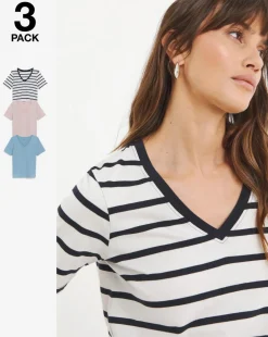 3 Pack V Neck T-shirt