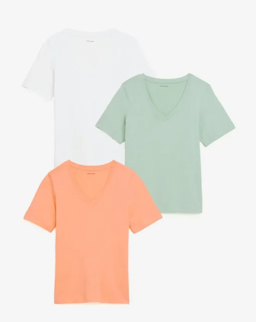 3 Pack V-Neck T-Shirts