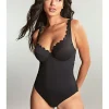 Panache Rita Spirit Scallop Plunge Wired Swimsuit Black