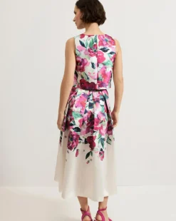 Phase Eight Celeste Border Floral Print Skirt