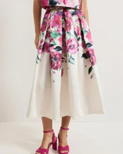 Phase Eight Celeste Border Floral Print Skirt