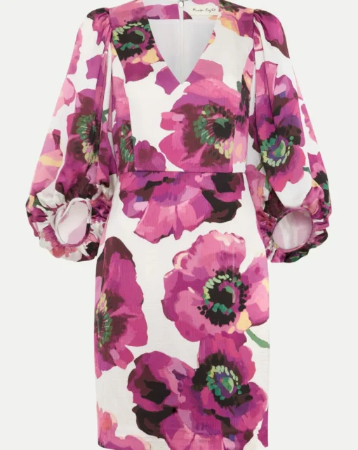 Phase Eight Fiona Floral Puff Sleeve Dress