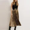 Phase Eight Meloni Jersey Leopard Pleat Midi Dress