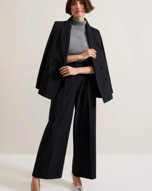 Phase Eight Pin Stripe Wide Leg Trouser