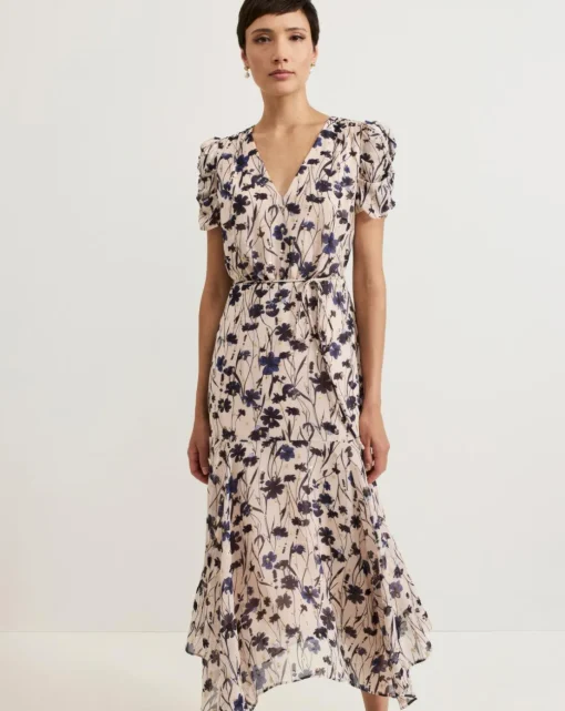 Phase Eight Verity Filcoupe Floral Dress