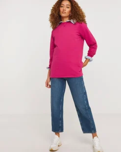 Pink Classic Longline Sweatshirt