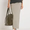 Ponte Maxi Pencil Skirt