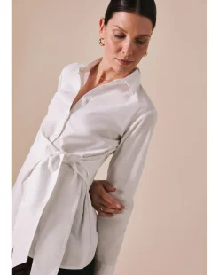 Poplin Wrap Shirt
