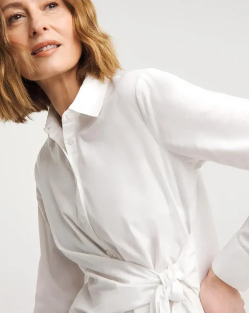 Poplin Wrap Shirt