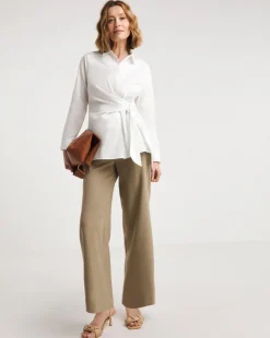 Poplin Wrap Shirt