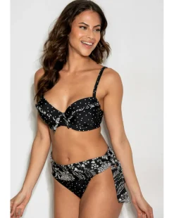 Pour Moi Getaway Convertible Wired Bikini Top Black/White