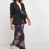 Printed Jersey Pull On Maxi Slip Skirt