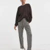 Printed Tapered Leg Jersey Trouser