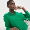 Pure Cotton Textured Relaxed Long Sleeve Shirt