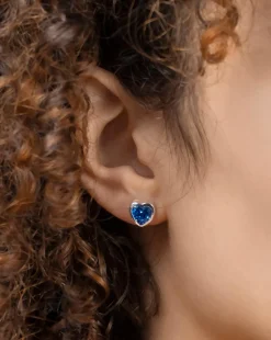 Radley Blue Stone Silver Earrings