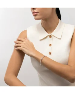 Radley Silver Plated Twist Bubble Bangle