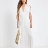 Rayon Crepe Maxi Beach Dress