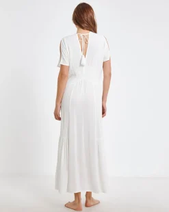Rayon Crepe Maxi Beach Dress