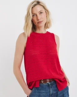 Red Crochet Vest