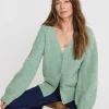 Sage All Over Stitch Cardigan
