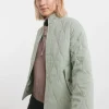 Sage Washed Quilted Short Jacket