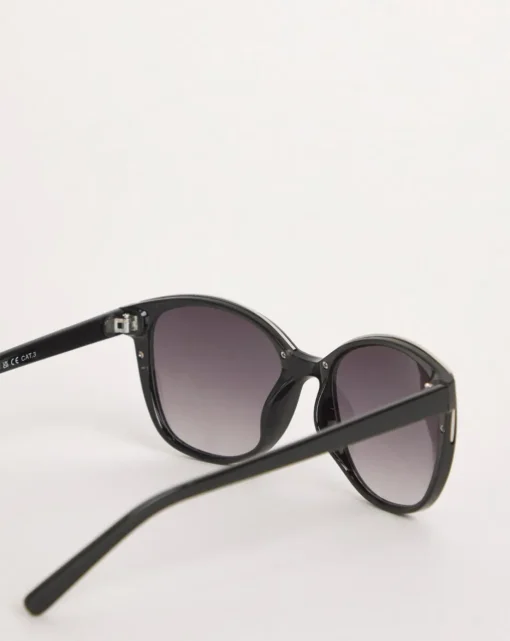 Sarah Black Wide Frame Sunglasses