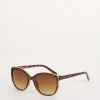 Sarah Brown Wide Frame Sunglasses